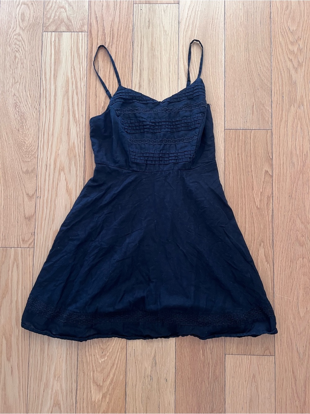Old Navy Black Spaghetti Strap A-Line Dress